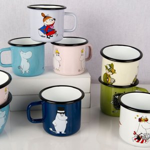 Factory Wholesale 12oz Blank Roll Rim Steel Rim White Coated Sublimation Enameled Cup Camping Mugs Enamel Coffee Mug