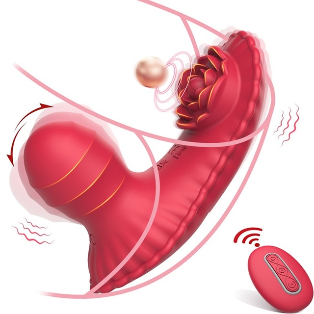 Remote Control Wearable Panty Rose Vibrator for Women Wireless Clitoral G Spot Stimulator Vaginal Massager Couples Adult Sex Toy