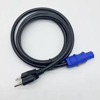 Cable de Alimentación de 3 Puntas NEMA 5-15P a PowerCON, 20A, 3 Pines, 16AWG, 1M/3.2FT, Conector Macho PowerCon a Cable de Alimentación Macho NEMA 5-15P