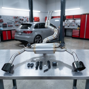 Sistema di Scarico Completo per Audi <span class=keywords><strong>RS3</strong></span> 8V 2.5T 2015-2020 con Silenziatore in Acciaio Inox 304 e Tubi Valvetronic - Product Image 3