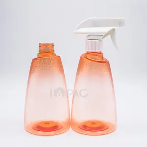 Пустые пластиковые прозрачные бутылочки с распылителем для очистки автомобиля, 500 мл