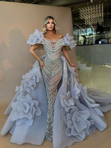 Personalizado <span class=keywords><strong>cielo</strong></span> <span class=keywords><strong>azul</strong></span> rebordear vestidos <span class=keywords><strong>De</strong></span> graduación Oriente Medio africano 3D flores <span class=keywords><strong>vestido</strong></span> <span class=keywords><strong>De</strong></span> noche batas <span class=keywords><strong>De</strong></span> noche <span class=keywords><strong>vestido</strong></span> <span class=keywords><strong>De</strong></span> <span class=keywords><strong>fiesta</strong></span> <span class=keywords><strong>De</strong></span> boda <span class=keywords><strong>largo</strong></span> - Product Image 3