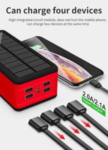 Banque d'énergie solaire de grande capacité de 50,000 Mah du fabricant avec lumière LED haute puissance Logo <span class=keywords><strong>personnalisable</strong></span> - Product Image 6