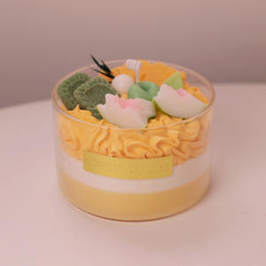 Cera de Soja Hecha a Mano, Vela de Aromaterapia de Lujo, Fruta, Postre, Pastel de Vidrio, Ecológico, No Tóxico, Regalo de Cumpleaños - Product Image 6