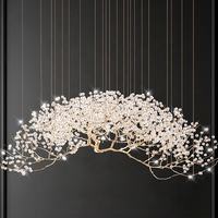 Luminaire suspendu LED réglable en hauteur, design décoratif en forme de grappe, pour salon, restaurant, centre commercial, hall d'hôtel