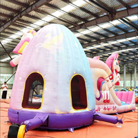 Structure gonflable licorne, blocs de construction, dauphin de dessin animé, jungle, château gonflable pour église, adultes, enfants, filles