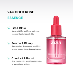 Sérum Visage Hydratant Anti-rides Éclaircissant à l'Acide Hyaluronique, Or 24 carats, Rose et Aloès Vera, Biologique et Sans Cruauté Animale, 30ml - Vente en Gros - Product Image 2