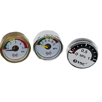 2026 HENGZAN 25mm Brass Alloy Pocket Mini Manometer Tie Differential Air Pressure Gauge M10X1 1/4'' 0~40MPa 3-Year Warranty