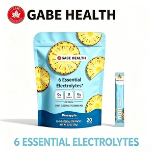 Paquetes de Electrolitos en Polvo al por Mayor, Sin Azúcar ni Calorías, Sabor Piña, 6 Electrolitos, Mezcla para Bebida Hidratante, Keto, Bienestar Diario, OEM - Product Image 1