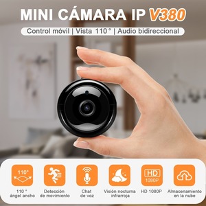 กล้องวงจรปิดขนาดเล็ก V380 1080P มองเห็นในเวลากลางคืน ควบคุมผ่านมือถือ - Product Image 5