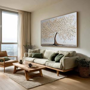 Peinture originale sur toile texturée 3D, arbre, faite à la main, grande taille, décoration murale, peinture originale pour la maison et la galerie - Product Image 1