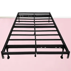 Bed Modern rail Frame Platform Single Gold High Bedframe And Mattress King queen Black Luxury Metal KD structure