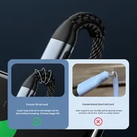 Cable de Datos Trenzado Tipo-C a Tipo-C de Carga Súper Rápida de 240W para Carga Rápida de Tablets, Teléfonos Móviles y Laptops