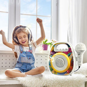 Mini karaoké Machine enfants Portable Blue Tooth karaoké haut-parleur avec Microphone jouet cadeau d'anniversaire pour les filles de 3 à 12 ans - Product Image 4