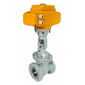 วาล์วประตูแบบมอเตอร์ COVNA 90-Day Window Flange พร้อมหน้าแปลน WCB ANSI 150LB RF แบบปรับได้ 4-20mA - Product Image 1