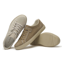 Chaussures de skateboard pour hommes baskets chaussures de skate en cuir nubuck bas à lacets appartements rétro fait à la main léger plat respirant
