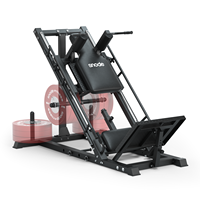 SNODE Appareil Commercial de Musculation des Jambes : Leg Press et Hack Squat Double Fonction, Charge à Disques, pour Entraînement de la Partie Inférieure du Corps en Salle de Sport