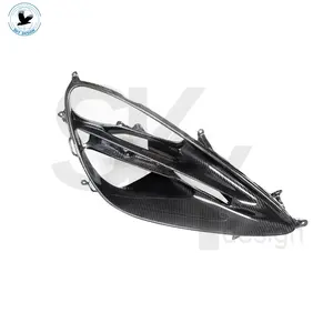 OEM dry carbon fiber parts headlight frame for Mclaren 720s spider headlight carbon fibre cover lampshade