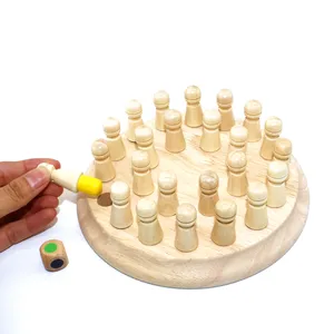 CHRT enfants cadeaux éducatifs précoces nouveaux enfants mémoire en bois bâton de correspondance jeu d'échecs jeu logique Intelligent éducatif - Product Image 2