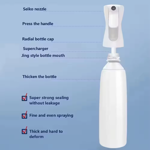Bouteille de pulvérisation de brouillard continu à haute pression en gros d'usine bouteille de pulvérisation continue en matériau PET rechargeable pour un usage domestique - Product Image 2