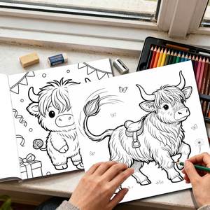 Cuaderno de Espiral para Colorear al por Mayor, Personalizable para Estudiantes y Niños, Material Escolar, Regalos Antiestrés - Product Image 2