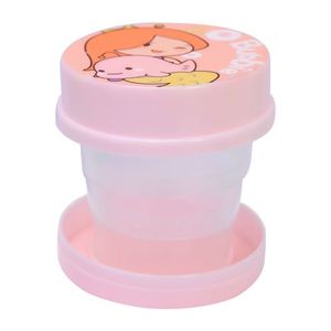 Bouteilles en plastique PP personnalisées OEM/ODM avec logo, gobelet télescopique pliable à motif de dessin animé pour enfants, isolation thermique 0-6 heures applicable - Product Image 2