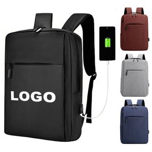 New Custom Big Capacity Computer Bag Laptop <b>Backpack</b> With USB Charging Business <b>Backpack</b> Custom Logo Laptop Bag for <b>Daily</b> Use - Product Image 1
