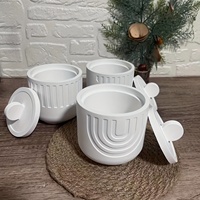 Luxuriöses DIY Keramik-Gießformen-Set mit Abgedecktem Kerzenglas in Boxform für Handgemachte Beton- und Zement-Heimdekoration - Anpassbare Farbe & Größe