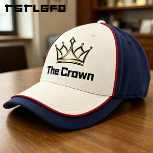 Casquette de golf structurée à 6 panneaux avec logo personnalisé, patch tissé et passepoil rouge contrastant, fermeture snapback simple rangée, vente en gros, fabricant - Product Image 3