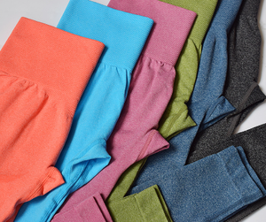 Gran oferta, mallas de gimnasio de compresión elástica de cintura alta para mujer, nuevo diseño, estampado con espalda sin costuras para deportes al aire libre, Yoga - Product Image 6