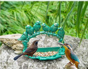 Cast Iron <strong>Wall</strong> Mounted <strong>Bird</strong> <strong>Feeder</strong> Cute <strong>Bird</strong> Decor Small Water Bath <strong>Wall</strong> Hanging Fence <strong>Mount</strong> <strong>Bird</strong> Bath <strong>Feeder</strong> - Product Image 3