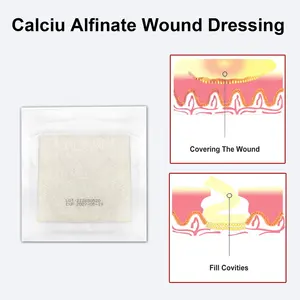 Curativo de Alginate para Feridas, Curativo de Cuidado de Feridas com Alginate de Cálcio, Curativo de Fibra para Trauma e Úlceras Diabéticas - Product Image 2