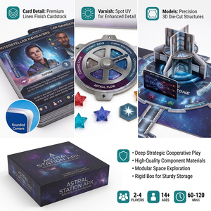 Juego de rol de mesa para el desarrollo de personajes, compatible con REACH, precisión de habilidad manual para una narrativa cooperativa, caja rígida plegable - Product Image 3
