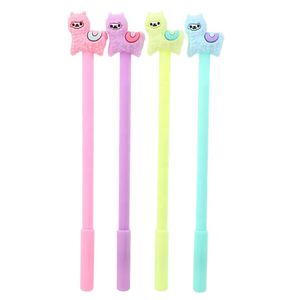 Korea Creative School Stationery Lovely Kawaii Alpaca Cute 0.5mm Plastic Gel Pen for <b>Kids</b> - Product Image 1