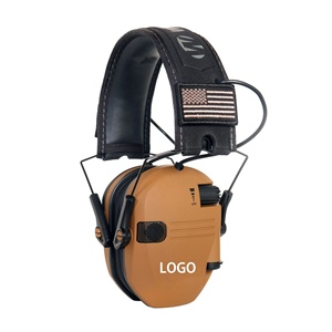 <span class=keywords><strong>Casque</strong></span> anti-bruit tactique d'extérieur avec 2 microphones omnidirectionnels, haut-parleurs HD à plage dynamique complète, protège-oreilles - Product Image 1