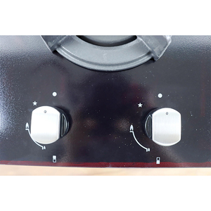 Table de cuisson à gaz encastrable 60 cm, 4 brûleurs, verre noir, commande tactile par bouton, cuisinière à induction à gaz - Product Image 3