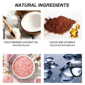 Gommage au café et au sel de mer en promotion – Nettoie les peaux mortes, exfoliant parfumé aux fruits pour le visage et le corps - Product Image 5