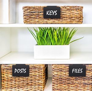 Custom Plastic Basket <strong>Labels</strong> Clip PVC Kitchen Black Clip <strong>Label</strong> Holder Basket Box Hanging <strong>Bin</strong> Clip <strong>Label</strong> for Storage - Product Image 2
