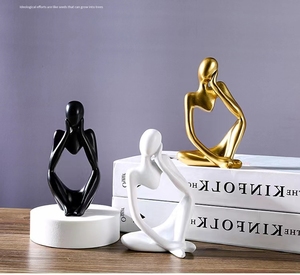 Statues de Penseurs Abstraits Mini Personnages Figurines Décorations pour Bureau à Domicile Étude Bibliothèque <span class=keywords><strong>Accessoires</strong></span> Article Figurine - Product Image 3