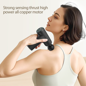 Pistola masajeadora muscular de tejido profundo inalámbrica portátil Pistola de masaje de percusión <span class=keywords><strong>Vibra</strong></span> silenciosa ultrapequeña - Product Image 6