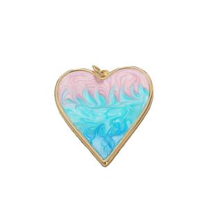 Colgante de <span class=keywords><strong>collar</strong></span> DIY de cristal de concha de mariposa rosa de oro auténtico Chapado en cobre, accesorios de joyería de moda para niños - Product Image 5