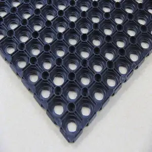 Custom Cut and Moulded Outdoor Rubber Grass Mat with Perforated Pad Indoor/Outdoor Use Easy Processing Services