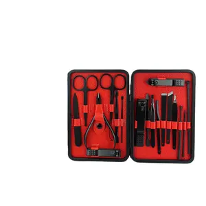 Bộ Dụng Cụ Chăm Sóc Móng Tay Chuyên Nghiệp, Bộ Dụng Cụ Chăm Sóc Móng Tay Làm Móng Chân Bằng Da Pu Bán Sỉ 15 Chiếc - Product Image 1