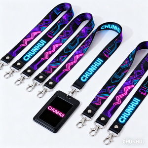 Personalised Nylon Lanyard Women Kids Teacher Team Embroidered Jacquard Silk Ribbon Dye Digital Print Eco-Friendly Promotional