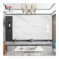 HL 3D UV MarbleWall Panel Panneaux de marbre décoratifs en Faux PVC Panneaux alternatifs en PVC de type feuille de marbre Panneaux en PVC de type marbre