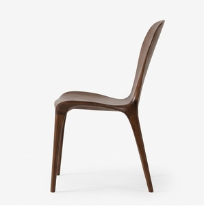 Silla de Comedor de Madera Maciza de Nogal Negro Norteamericano, Estilo Moderno de Mediados de Siglo, Respaldo <span class=keywords><strong>Eureka</strong></span>, <span class=keywords><strong>Muebles</strong></span> para el Hogar - Product Image 2