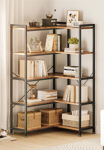 Moderno semplice libreria <span class=keywords><strong>in</strong></span> legno con <span class=keywords><strong>ferro</strong></span> <span class=keywords><strong>battuto</strong></span> a più strati Rack di stoccaggio per mobili per la casa per soggiorno cucina - Product Image 6