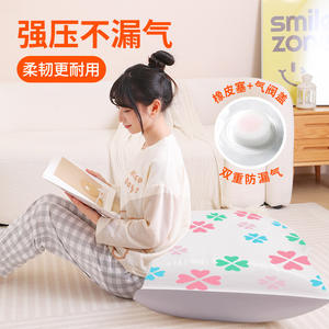 Vacuum Storage Bags Extra Large Thickened Rectangle For Quilts Clothes Household Items With <b>Pump</b> Bedroom Use - Product Image 3