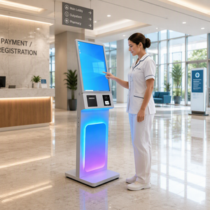 WUXIN 27" All-in-one computer interactieve informatie LCD reclameplayer digitale kiosk touchscreen kiosk voor winkelcentra - Product Image 1