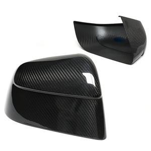 Coques de rétroviseurs latéraux en fibre de carbone pour Tesla Model Y, capuchons de rétroviseurs de recul, boîtiers réfléchissants noirs, type adhésif <span class=keywords><strong>OLIVER</strong></span> - Product Image 5